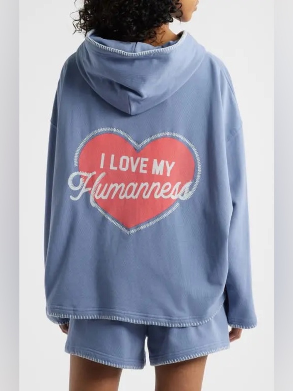 NWT Mayfair Group "I Love My Humanness" Hoodie - Size L/XL